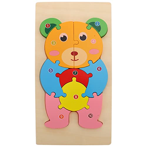 Abaodam Kognitive Dreidimensionale Puzzle D Tierpuzzles Für Lernpuzzles Für Babys 3D Puzzles Für Kleinkinder Jungen Frühlernpuzzle Holzpuzzle von Abaodam