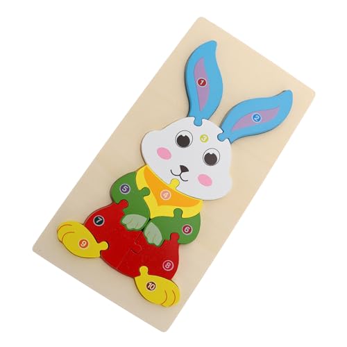 Abaodam Kognitive Dreidimensionale Puzzle Jigsaw Boy Puzzles Für Puzzles Puzzles Pädagogisches Puzzle Pädagogisches Bunny Design Puzzle Holz von Abaodam