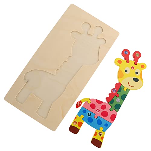 Abaodam Kognitive Dreidimensionale Puzzle Tier Lernpuzzle Pädagogisches Lernen Stammspielzeug Tierspielzeug Kleinkindspielzeug Puzzles Für 3D Tierpuzzle Hasenspielzeug Holzspielzeug von Abaodam