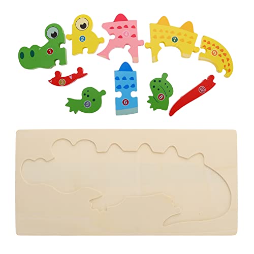 Abaodam Kognitives dreidimensionales Puzzle Bodenrätsel für Monster Junge Formen Puzzle Puzzle rätselbuch 3D-Krokodil-Puzzle- Puzzle Puzzle- hölzern von Abaodam