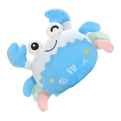 Abaodam Krabbenpuppe Tiere Puppenspielzeug Plüschtier Cartoon-krabbenspielzeug Kinderpuppenspielzeug Plüschkrabbenspielzeug Plüschpuppe Daunen Baumwolle Blue von Abaodam