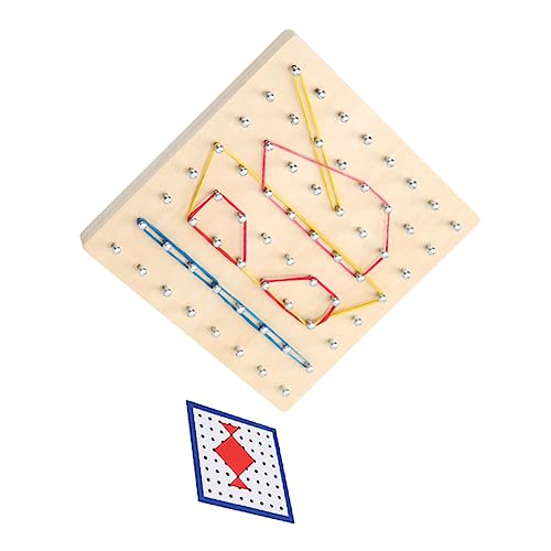 Abaodam Nagelbrettplatte Pädagogisches Spielzeug Für Jungen Und Mädchen Kreatives Geoboard Mathematik-lernwerkzeug von Abaodam