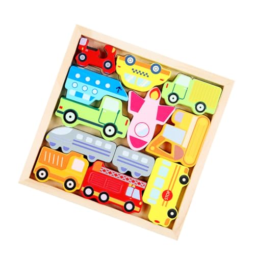 Abaodam Kreatives Verkehrsmittel Puzzle Für Kleinkinder Interaktives Robustes Lernspielzeug Für Jungen Und ädchen Ideales Für Die Frühkindliche Entwicklung Holzpuzzle Für von Abaodam