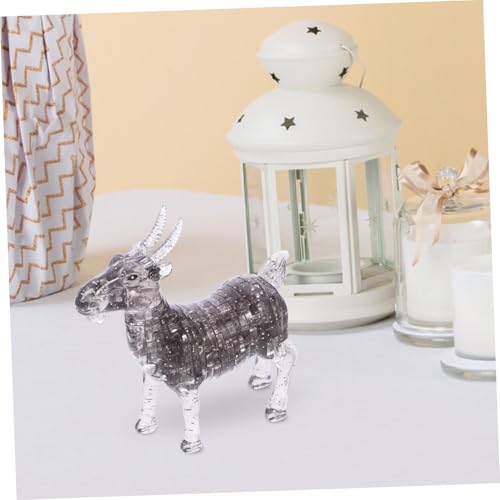 Abaodam Kristall Puzzle Ziege Selbstmontage Kristallglas Tierornament Dekoration Für Schreibtisch Wohnzimmer Kreatives Geschenk Für Geburtstage Und Sammler Abaodam Kristall Puzzle Ziege Selbstmontage Kristallglas Tierornament Dekoration Für Schreibtisch Wohnzimmer Kreatives Geschenk Für Geburtstage Und Sammler von Abaodam
