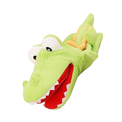 Abaodam Krokodil Handpuppe Aus PP Baumwolle Realistische Alligator Handpuppe Für Ideales Für Rollenspiele Und Kreative Lernaktivitäten Perfekt Kuscheltier Oder Kissen von Abaodam