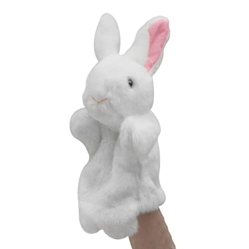 Abaodam Kuschelige Handpuppe Hase Aus üsch Erzählspielzeug Für Puppenspiel Requisiten Rollenspiel Zubehör Ideales Für Eltern Kind Aktivitäten Klassisches von Abaodam