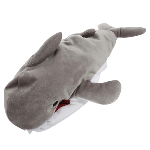 Abaodam Kuscheltier Finger Puppets Tierhandpuppe Tier-Handpuppe Handpuppe für Geschichte erzählende Marionette Tierpuppen Handpuppen Tierkopfpuppe PP Baumwolle Grey von Abaodam