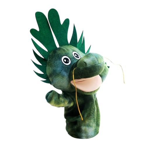 Abaodam Kuschelweiche Handpuppe Drache Cartoon Für üsch Drache Handpuppe Eltern Kind Ideal Für Rollenspiele Und Kreatives von Abaodam