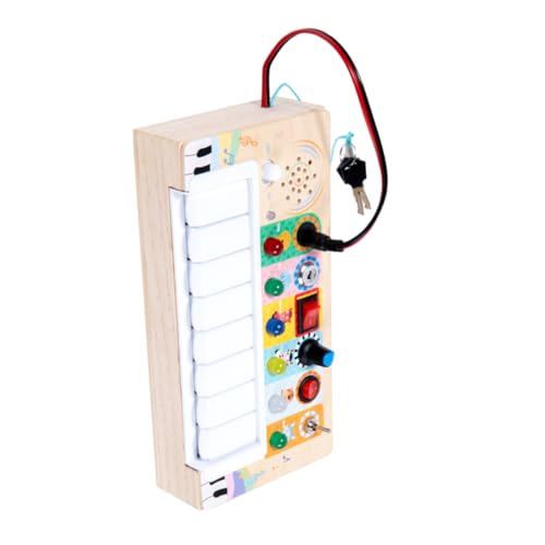Abaodam LED Elektronikklavier Holzspielzeug mit Bunten Lichtern Interaktives Lernspielzeug Hörvermögen Kreativität und Motorischen Fähigkeiten Robust und Sicher für Kleinkinder Abaodam LED Elektronikklavier Holzspielzeug mit Bunten Lichtern Interaktives Lernspielzeug Hörvermögen Kreativität und Motorischen Fähigkeiten Robust und Sicher für Kleinkinder von Abaodam