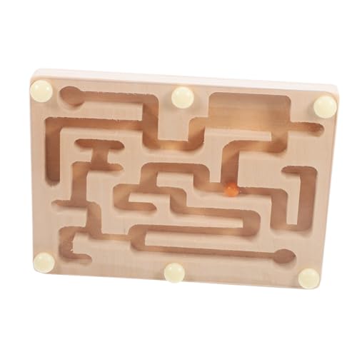 Abaodam Labyrinth-Ball-Brett Perlen-Labyrinth-brettspiel Lernspielzeug Perlenlabyrinth-Brett Brettpuzzle Für Kinder Labyrinth-Puzzle-Spielzeug Labyrinth-Brett-Puzzle Kinderspielzeug Holz von Abaodam