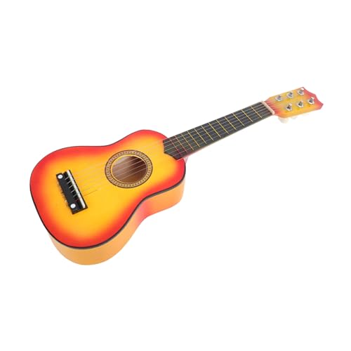 Abaodam Lernen Gitarrenspielzeug Kleinkind Gitarre Musikinstrument Gitarren-lernspielzeug Kleinkinder Jugend Gitarre Kinderspielzeug-Ukulele-Gitarre Anfänger Gitarre Hölzern von Abaodam