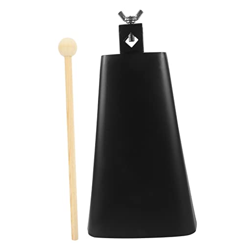 Abaodam Ling kinderinstrumente musikinstrumente Schlaginstrument roststop cattle bell cowbell Handglocke Kuhglocken für Fußballspiele praktische Kuhglocke Holz Black von Abaodam