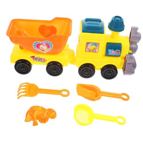 Abaodam Lustiges Strandspielzeug Set Cartoon Strandzug Mit Eimer Schaufel Und Formen Ideal Für Strandpartys Und Sandkastenabenteuer Für Jungen Und ädchen von Abaodam