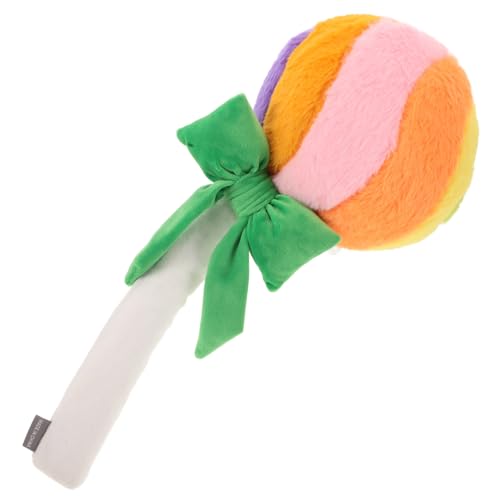 Abaodam Lutscherkissen Lollipop- Weihnachtslutscherverzierungen Lutscher-plüschtier Regenbogenstrudellutscher Realistische Süßigkeiten-Requisiten Süßigkeitenkissen Green Kurzer Plüsch von Abaodam