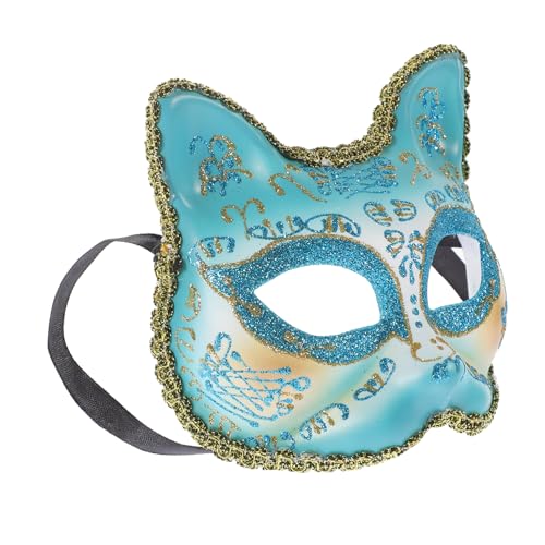 Abaodam Maske Katzenkopf Halloween-katzen-cosplay Cosplay Dekorativ Gesichtsbedeckung Partygeschenk Partyzubehör Zubehör Für Halloween-kostüme Plastik von Abaodam