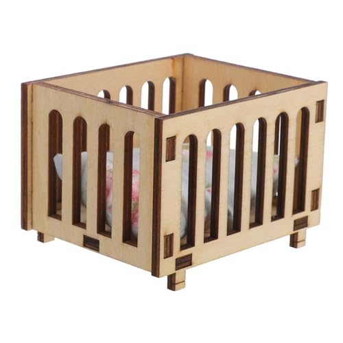 Abaodam Maßstab Holz Einzelbett mit Bettwäsche Handgefertigt Stabil und Pflegeleicht Geeignet für Puppenhaus Dekoration und Rollenspiel Abaodam Maßstab Holz Einzelbett mit Bettwäsche Handgefertigt Stabil und Pflegeleicht Geeignet für Puppenhaus Dekoration und Rollenspiel von Abaodam