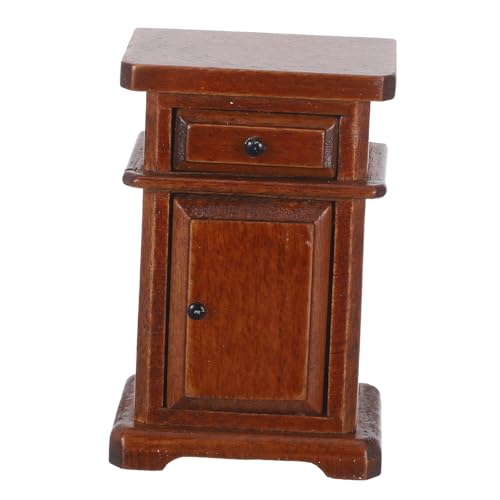 Abaodam Maßstab Massivholz Nachttisch Vintage Beistelltisch Klein Stabil Für Puppenhaus Zimmer Dekoration Abaodam Maßstab Massivholz Nachttisch Vintage Beistelltisch Klein Stabil Für Puppenhaus Zimmer Dekoration von Abaodam