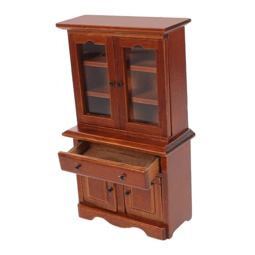 Abaodam Maßstab Realistisches Puppenhaus Möbelstück Vielseitiger Miniatur-Schrank für Aufbewahrung und Dekoration Detailgetreues Authentisches Design für Sammler Abaodam Maßstab Realistisches Puppenhaus Möbelstück Vielseitiger Miniatur-Schrank für Aufbewahrung und Dekoration Detailgetreues Authentisches Design für Sammler von Abaodam