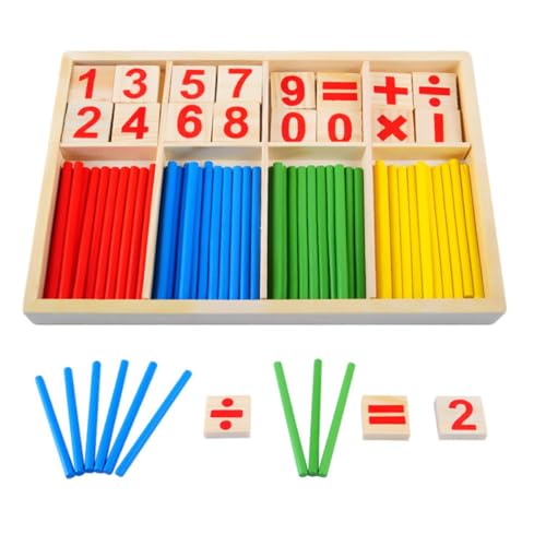 Abaodam Mathematikspielzeug Für 1 Set Von Rechenstäben Zur Der Kognitiven Entwicklung Und Lernspielzeug Für Zahlen Und Mathematik Ideal Für Jungen Und ädchen von Abaodam