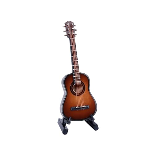 Abaodam Mini-Gitarre Gitarrenhandwerk Dekoration Miniatur Hölzern von Abaodam