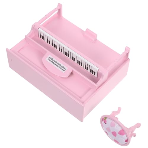 Abaodam Mini-Klavierdekoration Puppenhaus-Miniatur-Musikinstrument Klavierfigur winziges Klavier Klaviermodellspielzeug Miniklavier für Puppenhaus Miniklavier mit Hocker hölzern Rosa Abaodam Mini-Klavierdekoration Puppenhaus-Miniatur-Musikinstrument Klavierfigur winziges Klavier Klaviermodellspielzeug Miniklavier für Puppenhaus Miniklavier mit Hocker hölzern Rosa von Abaodam