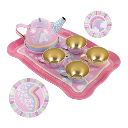 Abaodam Mini Teegeschirr Set Aus Eisen Für 5 Teiliges Geschirr Für Kreative Rollenspiele Der Spielküche Ideal Für Teepartys Und Fantasievolles von Abaodam