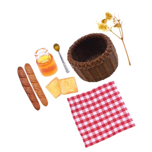 Abaodam Miniatur Aufbewahrungskorb Miniatur Brotkorb mit Zubehör Puppenhaus Dekoration Kreatives Lernspielzeug für Vielseitig als Deko und Geeignet Abaodam Miniatur Aufbewahrungskorb Miniatur Brotkorb mit Zubehör Puppenhaus Dekoration Kreatives Lernspielzeug für Vielseitig als Deko und Geeignet von Abaodam