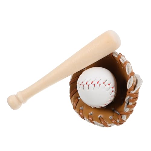 Abaodam Miniatur Baseball Teilig Miniatur Sportspielzeug Realistisch Naturfarben Handschuh Ball für Puppenhaus Dekoration Sportthema Abaodam Miniatur Baseball Teilig Miniatur Sportspielzeug Realistisch Naturfarben Handschuh Ball für Puppenhaus Dekoration Sportthema von Abaodam