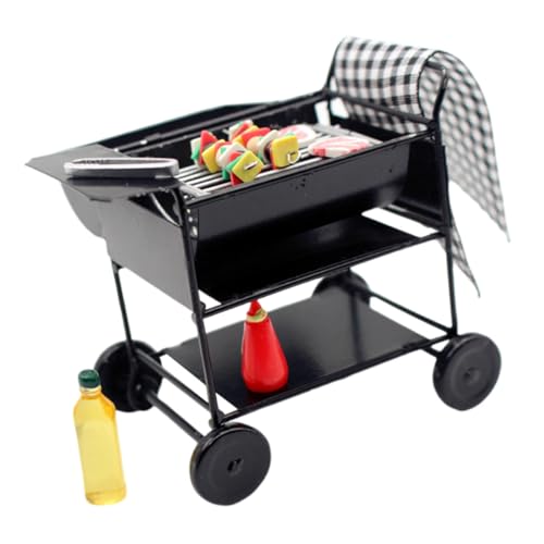 Abaodam Miniatur Grill Set Für Puppenhaus Zubehör Für Die Puppenhaus Küche Ideal Für Miniatur Basteln Und Kreative Gestaltung Cutebee Puppenhaus Miniatur Zubehör Perfekte Ergänzung von Abaodam