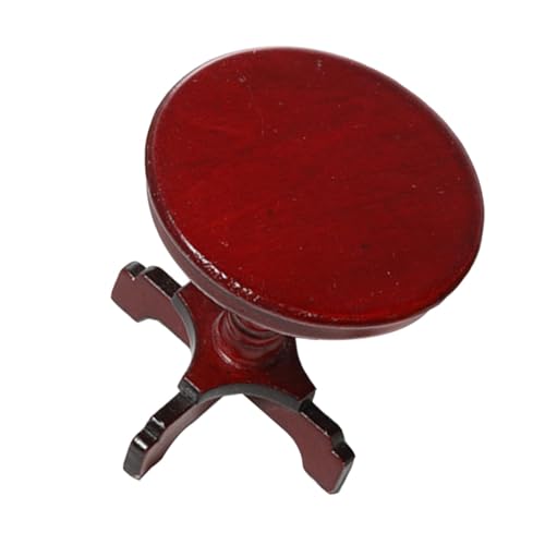 Abaodam Miniatur Holz Rundtisch Miniaturmöbel Puppenhaus Zubehör Kompakte Realistische Szene Deko für Puppenstube Wohnzimmer Zubehör Abaodam Miniatur Holz Rundtisch Miniaturmöbel Puppenhaus Zubehör Kompakte Realistische Szene Deko für Puppenstube Wohnzimmer Zubehör von Abaodam