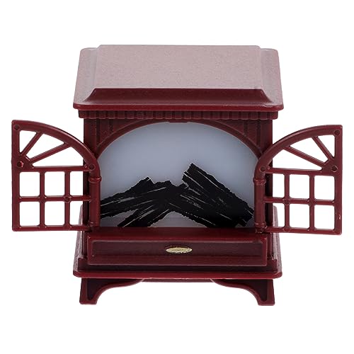 Abaodam Miniatur Kamin Modell mit Beleuchtung Puppenhaus Möbel Kunststoff Langlebig Miniaturhaus Dekoration Weihnachts Kamin Rot für DIY Puppenhäuser Puppenhaus Zubehör Abaodam Miniatur Kamin Modell mit Beleuchtung Puppenhaus Möbel Kunststoff Langlebig Miniaturhaus Dekoration Weihnachts Kamin Rot für DIY Puppenhäuser Puppenhaus Zubehör von Abaodam