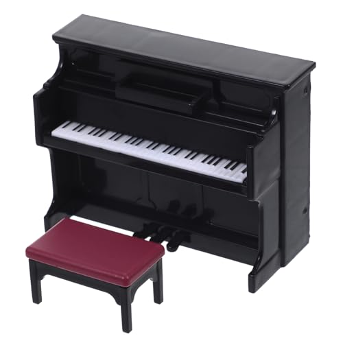 Abaodam Miniatur Klavier Set Mit Hocker Und Musikpartitur Ideal Für Puppenhaus Dekoration Und Kreatives Miniatur Zubehör Perfektes Modell Für Musikliebhaber Und Sammler von Abaodam