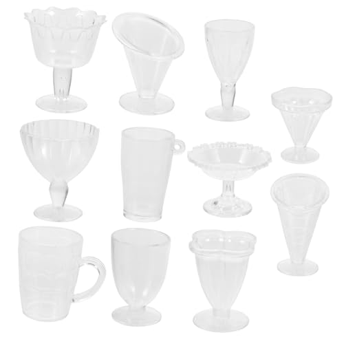 Abaodam Miniaturbecher für Puppenhaus Transparente Mini Gläser Robuste Mini Wasserbecher Realistische Miniatur Tassen Teilig pro Packung für Puppenhaus Dekoration Abaodam Miniaturbecher für Puppenhaus Transparente Mini Gläser Robuste Mini Wasserbecher Realistische Miniatur Tassen Teilig pro Packung für Puppenhaus Dekoration von Abaodam