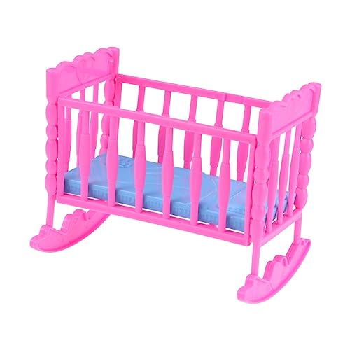 Abaodam Minibett Kinderbett puppenmöbel babybett doll Accessories Puppenwagen Zubehör Puppenwagen puppenbetten Kinderspielzeug Rollenspiel von Abaodam