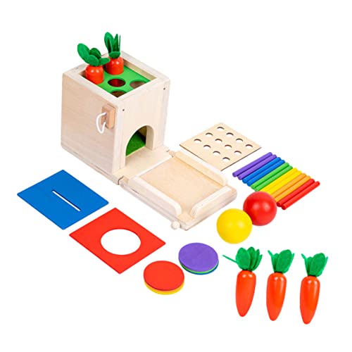 Abaodam Montessori 4 1 Multifunktions ünzbox Für Kleinkinder Lustiges Interaktives Lernspielzeug Zur Farbenzuordnung Und Sensorischen Entwicklung Für Jungen Und ädchen 1 Set von Abaodam