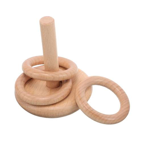 Abaodam Montessori Holz Ringwurfspiel für Kleinkinder Jahre Buntes Stapelspielzeug aus Buchenholz mit Sockel Fördert Sensorische Entwicklung Selbstständiges Lernen für Familie und Garten Abaodam Montessori Holz Ringwurfspiel für Kleinkinder Jahre Buntes Stapelspielzeug aus Buchenholz mit Sockel Fördert Sensorische Entwicklung Selbstständiges Lernen für Familie und Garten von Abaodam