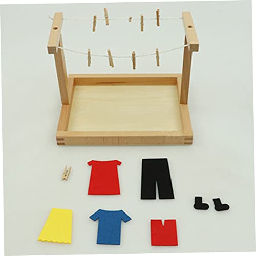 Abaodam Montessori Holzspielzeug Bunter Kinderkleiderbügel Lernspielzeug zum Aufhängen von Kleidung für Jungen Mädchen Ab Jahre Sichere Farben Kompakt Leicht Abaodam Montessori Holzspielzeug Bunter Kinderkleiderbügel Lernspielzeug zum Aufhängen von Kleidung für Jungen Mädchen Ab Jahre Sichere Farben Kompakt Leicht von Abaodam