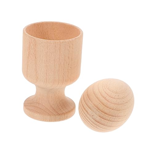 Abaodam Montessori Holzspielzeug Set Eierbecher Mit Ball Für Kleinkinder Frühe Von Hand Augen Koordination Pädagogisches Aus Buchenholz Ideales Für Babys Ab 1 Jahr von Abaodam