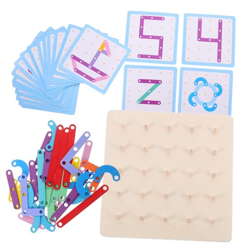 Abaodam Montessori Holzspielzeug mit Alphabet Zahlenpuzzle Motorikförderndes Steckpuzzle für Kleinkinder Sicheres Geoboard Lernspielzeug Formen Farberkennung Eltern Junge Mädchen Abaodam Montessori Holzspielzeug mit Alphabet Zahlenpuzzle Motorikförderndes Steckpuzzle für Kleinkinder Sicheres Geoboard Lernspielzeug Formen Farberkennung Eltern Junge Mädchen von Abaodam