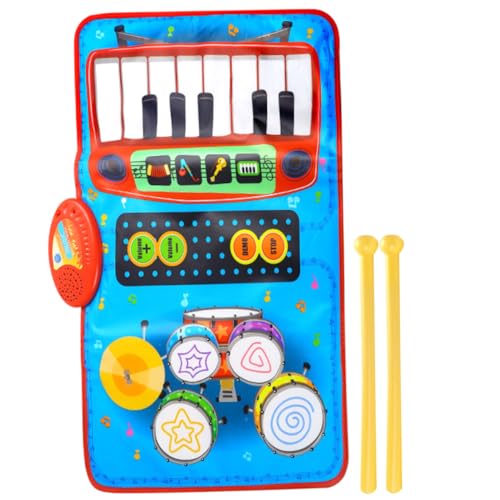 Abaodam Musikmatte Spieldecke Fußmatte Spielmatte Kinderteppich Kinderspielzeug Teppiche Tanzmatten Musikalisches Teppichklavier Bodenklaviertastatur Klavier Stoff von Abaodam