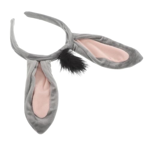 Abaodam Niedliches Eselsohren Stirnband aus Weichem Plüsch Cartoon Tierohren Haarband für Frauen Elastisch Sicherer Sitz Kostümzubehör Party Karneval Cosplay Accessoire Abaodam Niedliches Eselsohren Stirnband aus Weichem Plüsch Cartoon Tierohren Haarband für Frauen Elastisch Sicherer Sitz Kostümzubehör Party Karneval Cosplay Accessoire von Abaodam