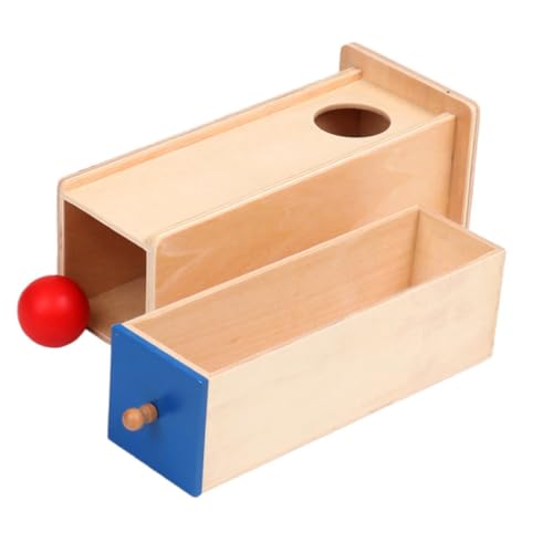 Abaodam Objektpermanenz Box Für Kleinkinder Sensory Toy Aus Bildungs Mit Schublade Und Ball Montessori Lernspielzeug Für Die Entwicklung Von Motorikfähigkeiten Perfekt Für Babys von Abaodam