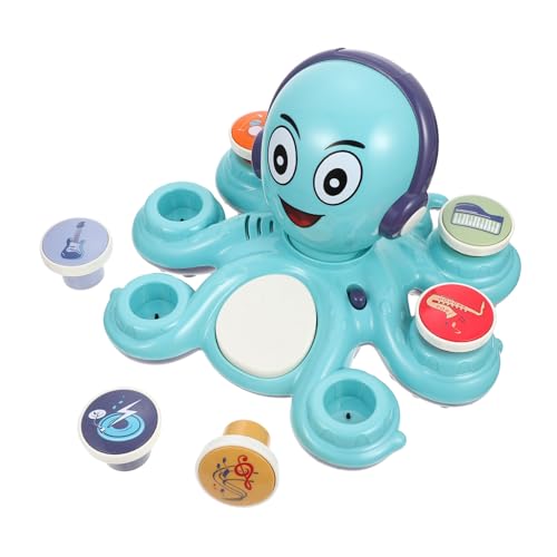 Abaodam Octopus Musiklicht für kinderspielzeug Safe Toy Funny Toys hühner Cartoon Oktopus Musiklicht elektrisches Musikspielzeug Kleinkind Musik Plastik Blue von Abaodam