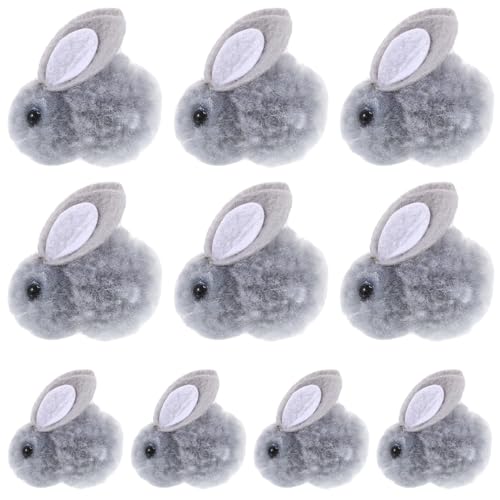 Abaodam Osterhase Mini-Plüsch 10 Stück 4 cm Große Stofftiere Weiche Kleine Kaninchen Hängende Ornamente DIY-Dekorationen Grau Abaodam Osterhase Mini-Plüsch 10 Stück 4 cm Große Stofftiere Weiche Kleine Kaninchen Hängende Ornamente DIY-Dekorationen Grau von Abaodam
