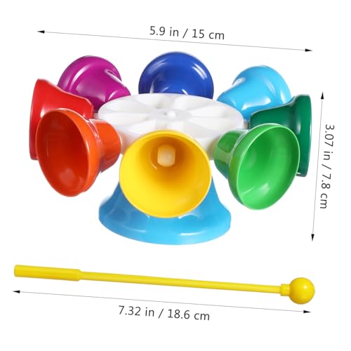 Abaodam Percussion Instrument Bunter Drehbarer Glockenspiel Lernspielzeug für Kleinkinder zur Frühkindlichen und Motorischen Entwicklung Abaodam Percussion Instrument Bunter Drehbarer Glockenspiel Lernspielzeug für Kleinkinder zur Frühkindlichen und Motorischen Entwicklung von Abaodam