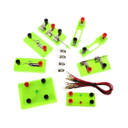 Abaodam Physik Elektrizitäts Experimentierkasten Sicheres Circuit aus Kunststoff und Metall Umfassendes DIY Labor Kit für Schulunterricht Parallel und Reihenschaltungen Interaktives Abaodam Physik Elektrizitäts Experimentierkasten Sicheres Circuit aus Kunststoff und Metall Umfassendes DIY Labor Kit für Schulunterricht Parallel und Reihenschaltungen Interaktives von Abaodam