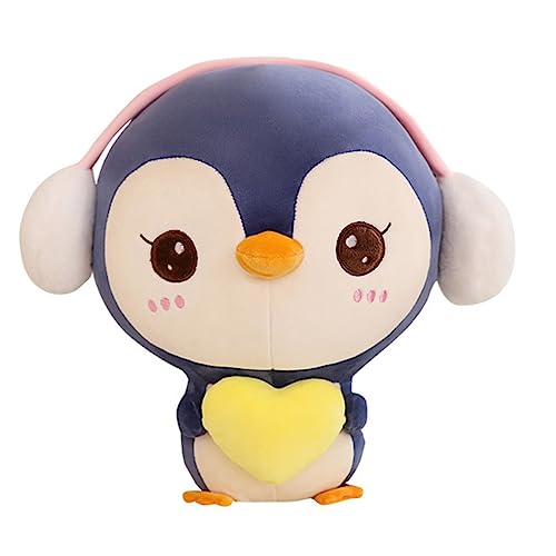 Abaodam Pinguin-Plüschpuppe Pinguin Kuscheltier Pinguin für antarktische Pinguine wohnzimmerdeko Stofftierpuppe Plüsch-Pinguin- Plüsch und pp Baumwolle Blue von Abaodam