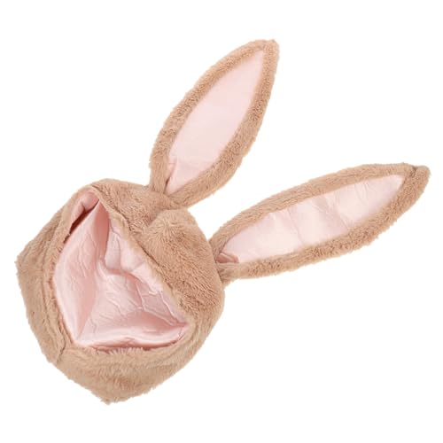 Abaodam Plüsch Bunny Ears Hood mit Verstellbaren Hasenohren Warmes Kaninchen Kopfhaarband für Weihnachten und Winterkostüm Flauschige Braune Hasenohren Mütze für Erwachsene Abaodam Plüsch Bunny Ears Hood mit Verstellbaren Hasenohren Warmes Kaninchen Kopfhaarband für Weihnachten und Winterkostüm Flauschige Braune Hasenohren Mütze für Erwachsene von Abaodam