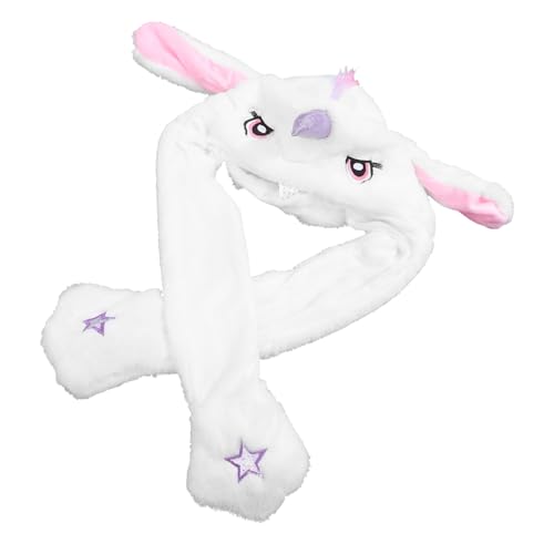 Abaodam Plüsch Einhorn Hut mit Beweglichen Ohren Lustige Cartoon Kopfbedeckung für Karneval Party und Cosplay Weiches Sicheres Material Weiß Abaodam Plüsch Einhorn Hut mit Beweglichen Ohren Lustige Cartoon Kopfbedeckung für Karneval Party und Cosplay Weiches Sicheres Material Weiß von Abaodam