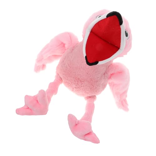 Abaodam Plüsch Handpuppe Handpuppen Für Party Figurenspielzeug Für Kinder Kreatives Handspielzeug Handpuppe Zum Geschichtenerzählen Figurenpuppe Für Kinder Plüschpuppe Rosa Pp Baumwolle von Abaodam